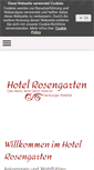 Mobile Screenshot of hotel-rosengarten-hamburg.de