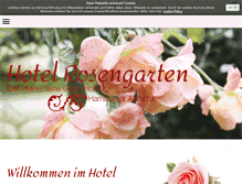 Tablet Screenshot of hotel-rosengarten-hamburg.de